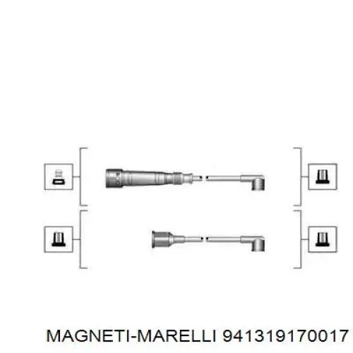 Дроти запалювання Magneti Marelli 941319170017 ціна, від 23.50 USD