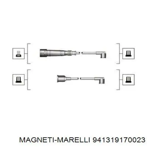 941319170023 Magneti Marelli дріт високовольтні, комплект