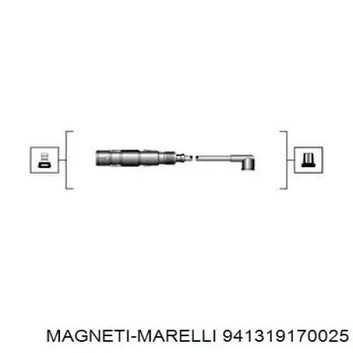Високовольтні дроти 941319170025 Magneti Marelli