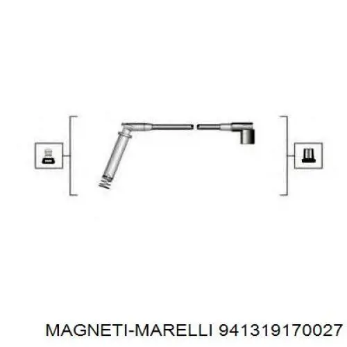 Купити MSQ0027 Magneti Marelli Провід високовольтні, комплект