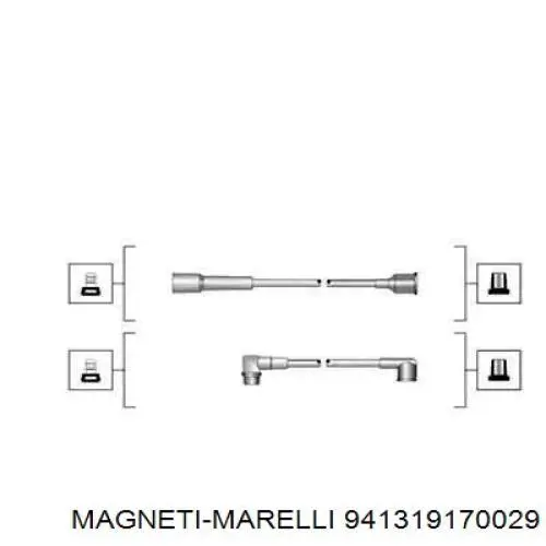 Високовольтні дроти 941319170029 Magneti Marelli