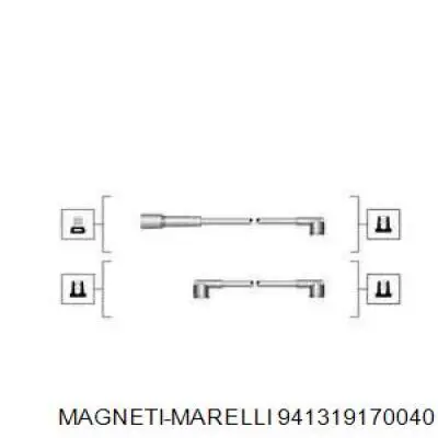 941319170040 Magneti Marelli Проводи високовольтні