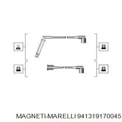 941319170045 Magneti Marelli Проводи високовольтні