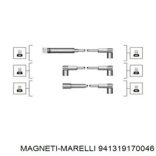 Купити 941319170046 Magneti Marelli Провід високовольтні, комплект