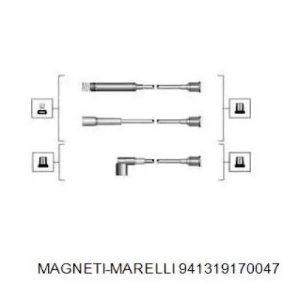 941319170047 Magneti Marelli Проводи високовольтні