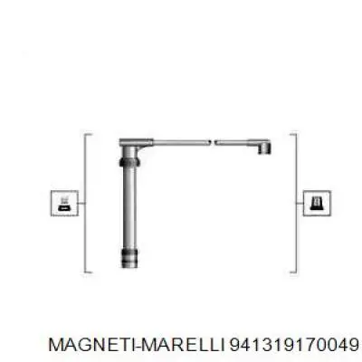 941319170049 Magneti Marelli дріт високовольтні, комплект