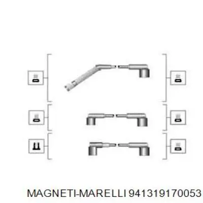941319170053 Magneti Marelli дріт високовольтні, комплект