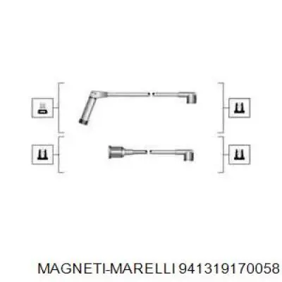 941319170058 Magneti Marelli Проводи високовольтні