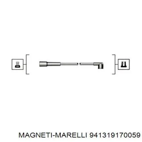 Дріт високовольтний, комплект 941319170059 Magneti Marelli