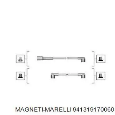 Дроти запалювання Magneti Marelli 941319170060 ціна, від 10.88 USD