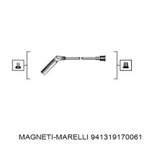 941319170061 Magneti Marelli дріт високовольтні, комплект
