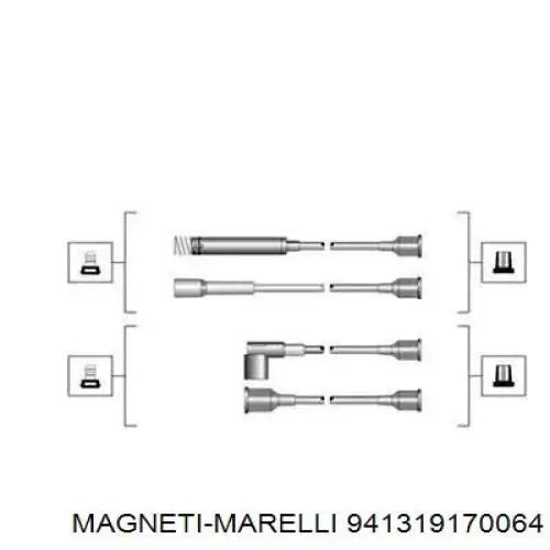 Дроти запалювання Magneti Marelli 941319170064 ціна, від 14.72 USD