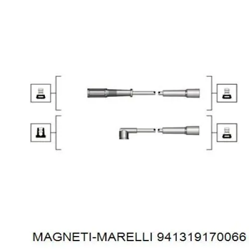 941319170066 Magneti Marelli дріт високовольтні, комплект