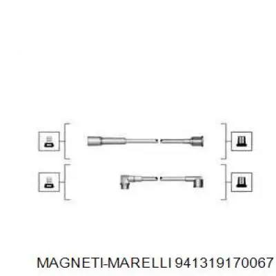 Дроти запалювання Magneti Marelli 941319170067 ціна, від 9.13 USD