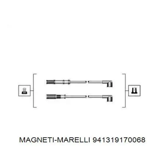 Дроти запалювання Magneti Marelli 941319170068 ціна, від 15.05 USD