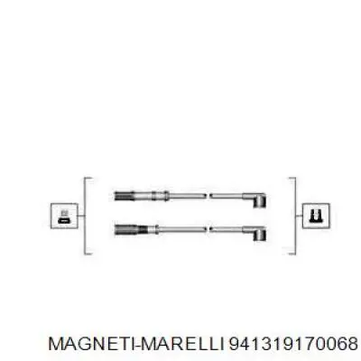 941319170068 Magneti Marelli дріт високовольтні, комплект