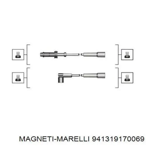 MSQ0069 Magneti Marelli комплект проводів запалення