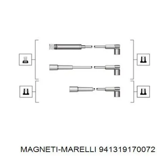 Купити 941319170072 Magneti Marelli Провід високовольтні, комплект