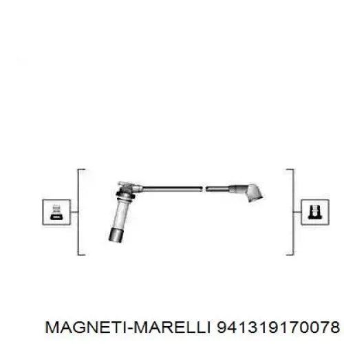 Дроти запалювання Magneti Marelli 941319170078 ціна, від 28.46 USD
