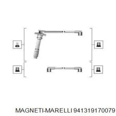 941319170079 Magneti Marelli Проводи високовольтні