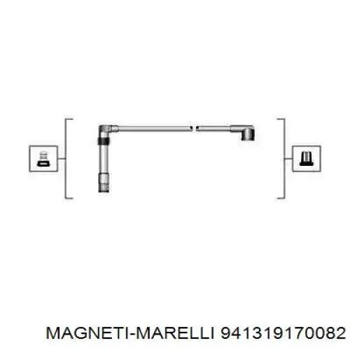 941319170082 Magneti Marelli дріт високовольтні, комплект