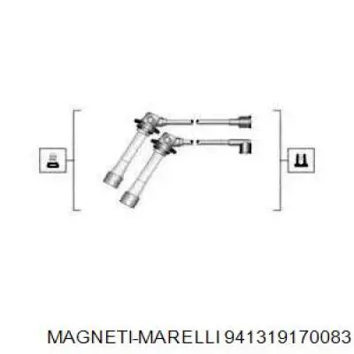 941319170083 Magneti Marelli дріт високовольтні, комплект