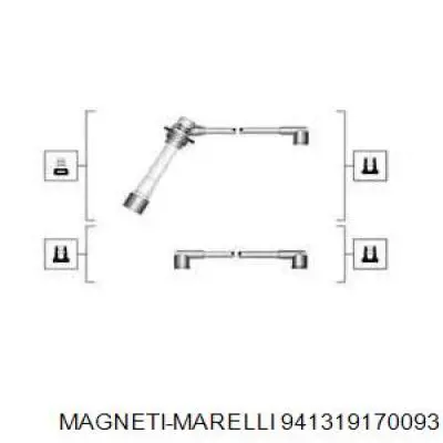 Високовольтні дроти 941319170093 Magneti Marelli