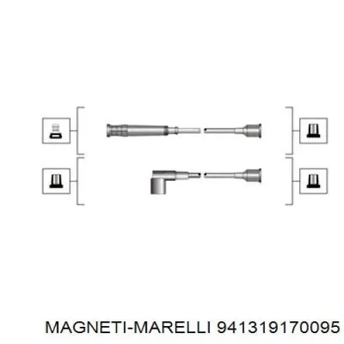 941319170095 Magneti Marelli дріт високовольтні, комплект