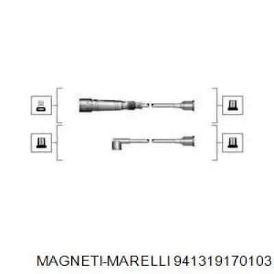 Дроти запалювання Magneti Marelli 941319170103 ціна, від 23.08 USD