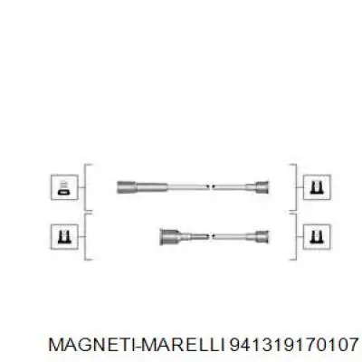 941319170107 Magneti Marelli дріт високовольтні, комплект