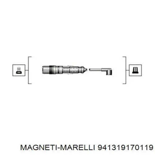 941319170119 Magneti Marelli кабель високовольтний, циліндр №1