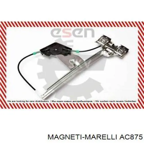 Механізм склопідіймача двері задньої, лівої AC875 Magneti Marelli