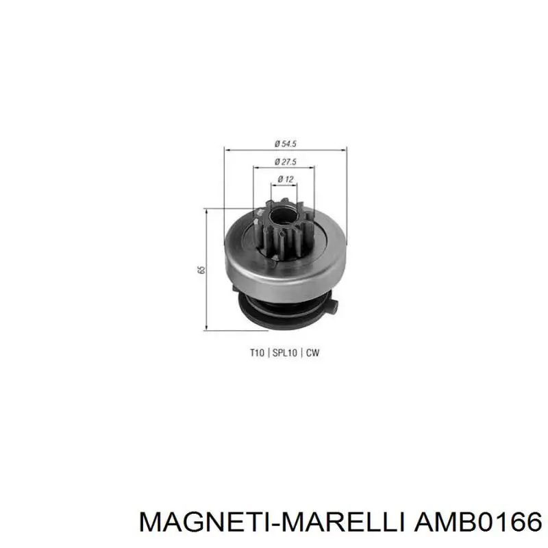 AMB0166 Magneti Marelli бендикс стартера