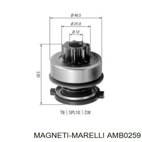 Бендикс Magneti Marelli AMB0259 ціна, від 10.19 USD
