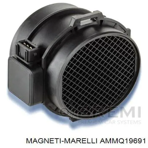 Датчик потоку (витрати) повітря, витратомір MAF - (Mass Airflow) AMMQ19691 Magneti Marelli