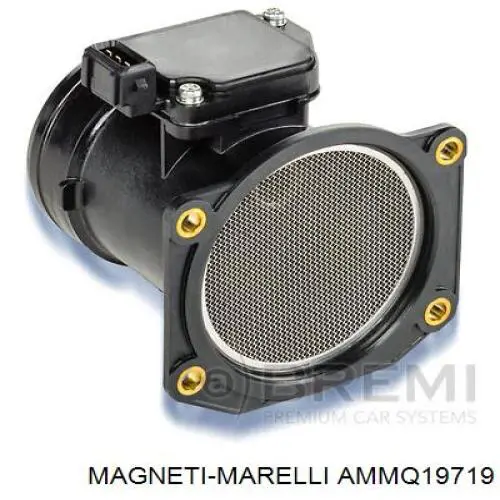 Датчик потоку (витрати) повітря, витратомір MAF - (Mass Airflow) AMMQ19719 Magneti Marelli