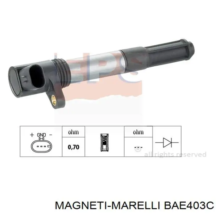 BAE403C Magneti Marelli Котушка запалювання