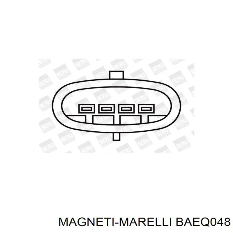 Котушка запалювання BAEQ048 Magneti Marelli