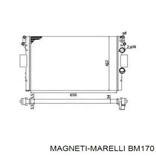 Радіатор основний Magneti Marelli BM170 ціна, від 78.96 USD