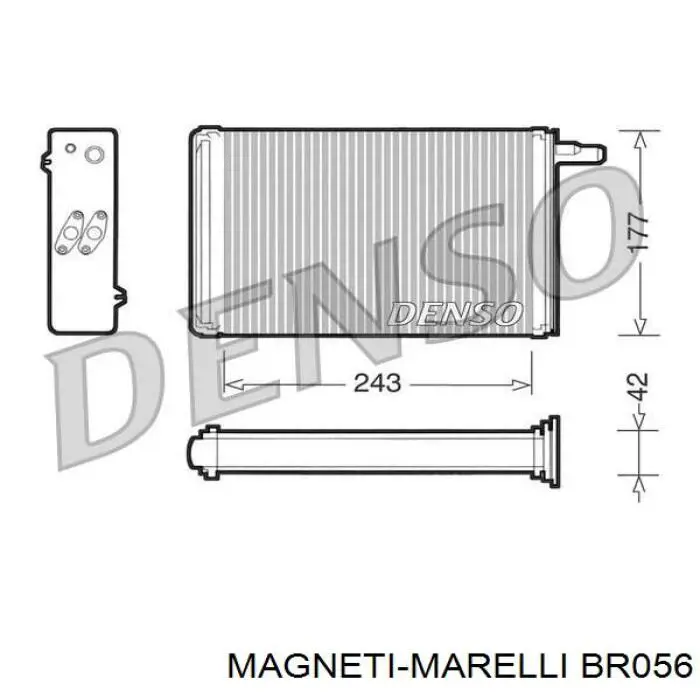 BR056 Magneti Marelli радіатор пічки (обігрівача)