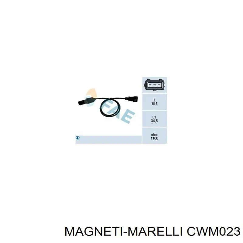 Купити CWM023 Magneti Marelli Датчик положення (оборотів) коленвалу