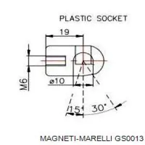 GS0013 Magneti Marelli Амортизатор кришки багажника / двері 3/5-ї задньої