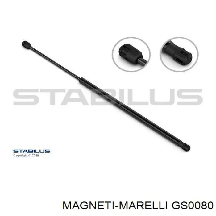 GS0080 Magneti Marelli амортизатор кришки багажника/ двері 3/5-ї задньої