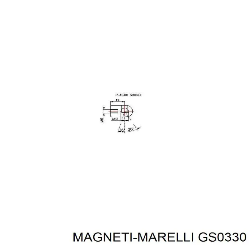 GS0330 Magneti Marelli Амортизатор кришки багажника / двері 3/5-ї задньої
