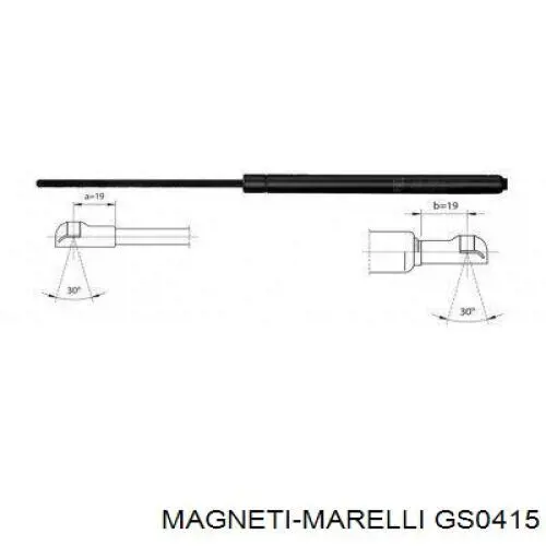 Амортизатор багажника GS0415 Magneti Marelli