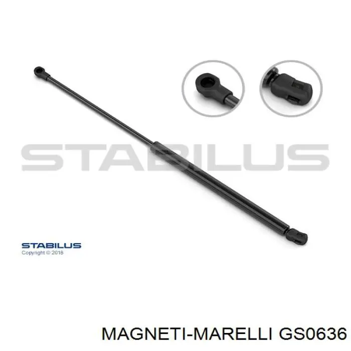 Амортизатор капота GS0636 Magneti Marelli