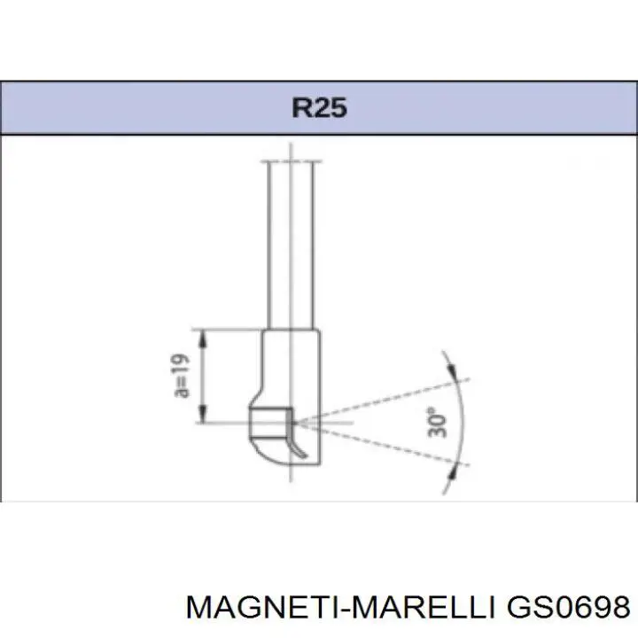 Купити GS0698 Magneti Marelli Амортизатор скла задніх, 3/5-ї двері (ляди)