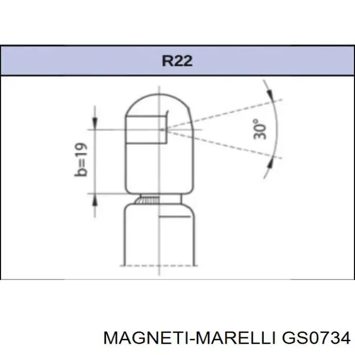 Купити GS0734 Magneti Marelli Амортизатор двері багажника
