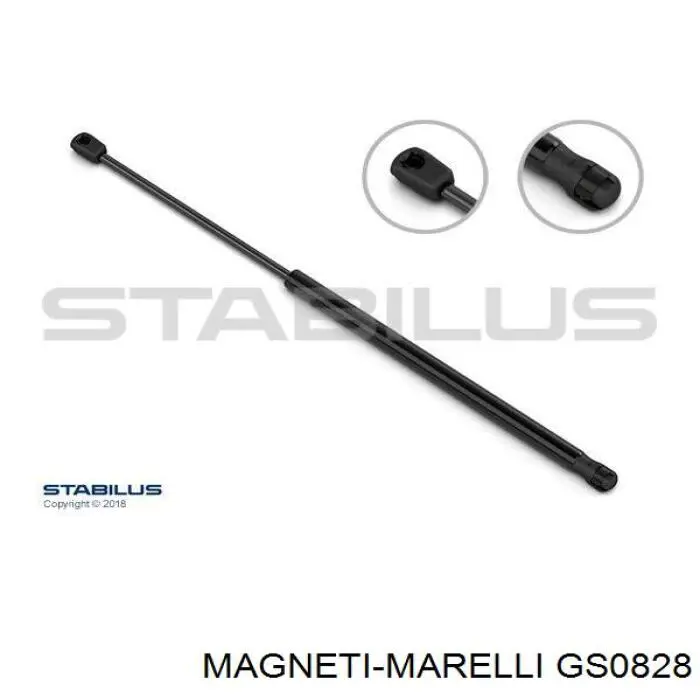 Амортизатор скла задніх, 3/5-ї двері (ляди) GS0828 Magneti Marelli