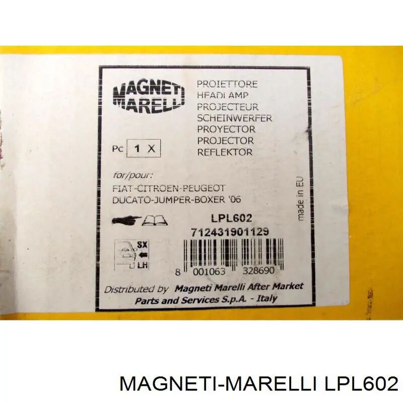 LPL602 Magneti Marelli фара ліва